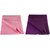 Florite Reusable Mat/Mattress Protector/Absorbent and Water Proof Sheets (100cm X 70cm, Medium) - Baby Pink and Purple - Set of 2