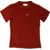 Zooks Unisex Cotton Deep Crimson Red Pocket Half Sleeve T-shirt