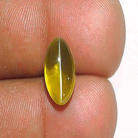 6.25 Carat Original Cat's Eye  Gemstone Lab Certified Stone Lehsuniya For Unisex By CEYLONMINE