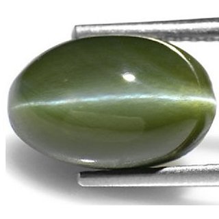 Natural Cat's Eye 6.25 Ratti Stone Lab Certified  Precious Stone Lehsuniya/Chrysoberyl Stone CEYLONMINE