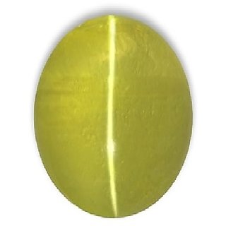                       Cat's Eye Gemstone 7.25 Carat/Ratti Untreated & 100% Original Lehsuniya Stone By CEYLONMINE                                              
