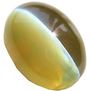                       6.25 Carat Original Cat's Eye  Gemstone Lab Certified Stone Lehsuniya For Unisex By CEYLONMINE                                              