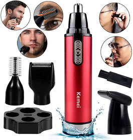 4 in 1 Waterproof Battery Powered Nose Eyebrow Ear Beard Mustache Hair Trimmer Clipper Shaver Cutter for Men  Women