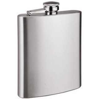 Mannat Plain Stainless Steel Hip Flask (Silver)