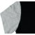 ZOOKS Unisex Cotton Black T-Shirt Textured Off-White Half Sleeve