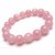 REBUY Natural Pink Rose Quartz Crystal Stone 8 mm Beads Reiki Healing Charm Bracelet for Men and Women