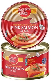 Golden Prize Pink Salmon in Oil, 140gm