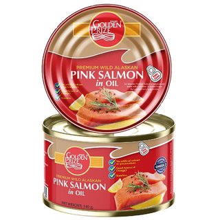 Golden Prize Pink Salmon in Oil, 140gm