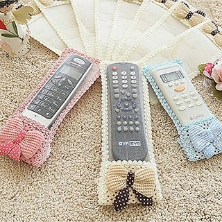 Air Condition Tv Remote Control Case Textile Protective Bag for Tv D2H Dth- 3 Size (Random Color)