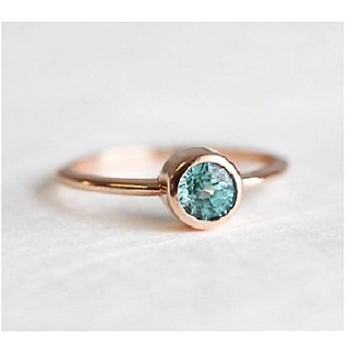                       Blue Topaz 6.25 Carat Silver Plated Ring Original & Natural Stone Lapis Lazuli Ring By CEYLONMINE                                              