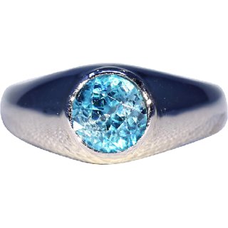                       Natural Topaz Ring Original  lab certified gemstone blue topaz silver ring by Ceylonmine                                              