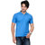 Ketex Sky Blue Polo Neck Slim Fit Tshirt
