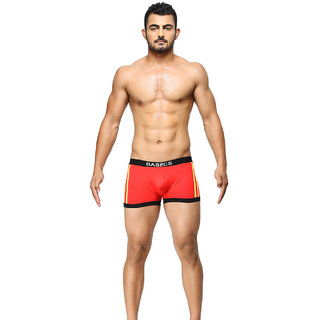                       BASIICS - Body Boost Striped Trunk (Red)                                              