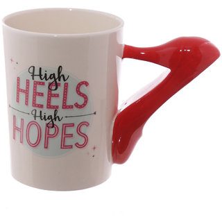 High Heels Stiletto Shoe 3D Handle Mug High Heels High Hopes Coffee Mug Cup Gift For Fashionista