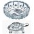 Crystal Turtle Tortoise with Plate for Feng Shui and Vastu Best Gift for Career and Good Luck by REBUY