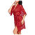 ARARA Lace Nightwear set for women and girls Robe Red