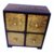 Metalcrafts Wooden box with 4 drawers, brass patra fitted, 25 cm
