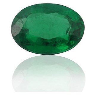                       Natural Emerald/ Panna 7.5 -Ratti IGL&I Green Emerald Precious Gemstone                                              