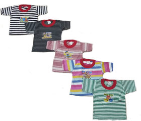 CH FASHION HALF Sleeves Tshirt (KAVYA) Pack of 5 Multicolor