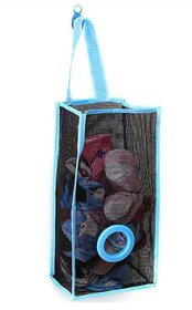 JonPrix Plastic Recycle Breathable Mesh Hanging Plastic Garbage Storage Bag Holder for Home, Kitchen