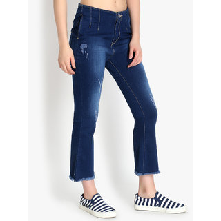 Buy Perfect ladies High Waist Bell Bottom Jeans women bell bottom jeans Online 999 from ShopClues