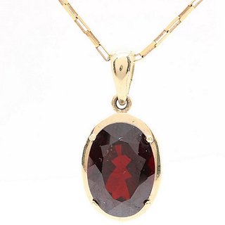                       Natural Hessonite Pendant 6.25 Carat Natural & Original Stone gomed gold Plated pendant By ceylonmine                                              