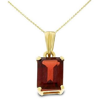                       Ceylonmine - Hessonite/ gomed pendant 7.25 Ratti Natural Stone Pendant gold Plated For Astrological Purpose                                              