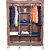 Shopper52 Fancy  Portable Fabric Collapsible Foldable Clothes Closet Wardrobe Storage Rack Organizer Cabinet Cupboard