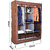 Shopper52 Fancy  Portable Fabric Collapsible Foldable Clothes Closet Wardrobe Storage Rack Organizer Cabinet Cupboard