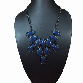 Hover to zoom Nihshabd Alloy Blue Choker Traditional Necklace