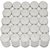 Shri Anand Tea Light Candle(100) Candle  (White, Silver, Pack of 100)
