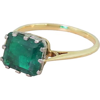                       Original Emerald Ring with Natural Panna Stone Lab certified                                              