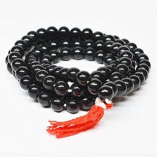                       Ceylonmine - Natural Agate stone mala Original & unheated beads hakik mala                                              