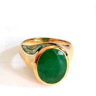                       Natural Emerald Ring with Original  Lab Certified Panna Stone Astrological                                              