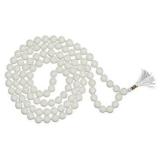 White Agate Mala Natural Original gemstone beads hakik mala by Ceylonmine White Agate Mala Natural Original gemstone beads hakik mala by Ceylonmine
