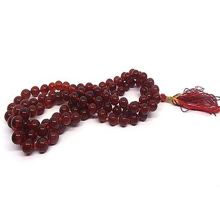                       Red Hakik Mala natural & original beads mala hakik stone by Ceylonmine                                              