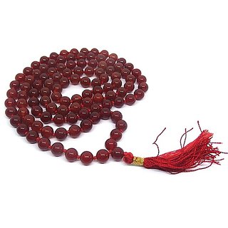 Natural Red agate mala original unheated beads mala by Ceylonmine Natural Red agate mala original unheated beads mala by Ceylonmine