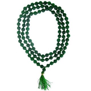                       Green Agate Mala Natural & original gemstone hakik mala by Ceylonmine                                              