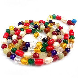 Natural Navratna Beads Mala Unheated Beads Mala Mala By Ceylonmin Natural Navratna Beads Mala Unheated Beads Mala Mala By Ceylonmin