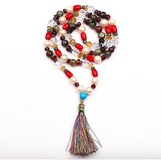                       Natural Nav Mix Mala Navgrah Mala By Ceylonmine                                              