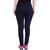 Haoser Navy Blue Slim Fit Ripped Jogger for Women