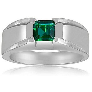                       Natural Emerald Ring with Original  Lab Certified Panna Stone Astrological                                              