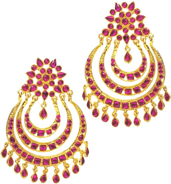 Buy Red Jhumka Indian Jhumka Bollywood Earring Hoop Earrings Online in  India  Etsy
