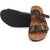 Bata Men Brown Leather Sandals