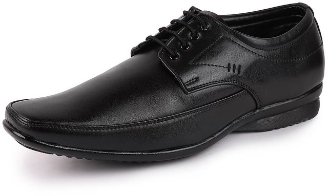 Lakhani black sale leather shoes