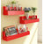 Home Sparkle MDF Set of 3 Pocket Shelf For Wall Dcor -Suitable For Living Room/Bed Room (Designed By Craftsman)