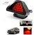 Auto Addict Car Triangle Shape 12 LED Red Color Brake Light with Flash Mode For Maruti Suzuki 800