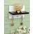 Home Sparkle MDF Wall Shelf Cum Key holder For Wall Dcor -Suitable For Living Room/Bed Room (Designed By Craftsman)