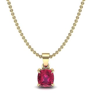 Ruby/Manik Stone 5.25 Ratti Pendant Certified MAnik Pendant For Unisex BY CEYLONMINE Ruby/Manik Stone 5.25 Ratti Pendant Certified MAnik Pendant For Unisex BY CEYLONMINE