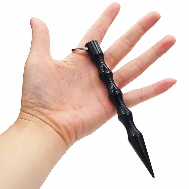 Buy Self Defense Keychain Kubaton Keyring Self-Defense Chain Black Silver  With Ring For Women Famale,Teens,Men Safety Alum Online @ ₹549 from  ShopClues